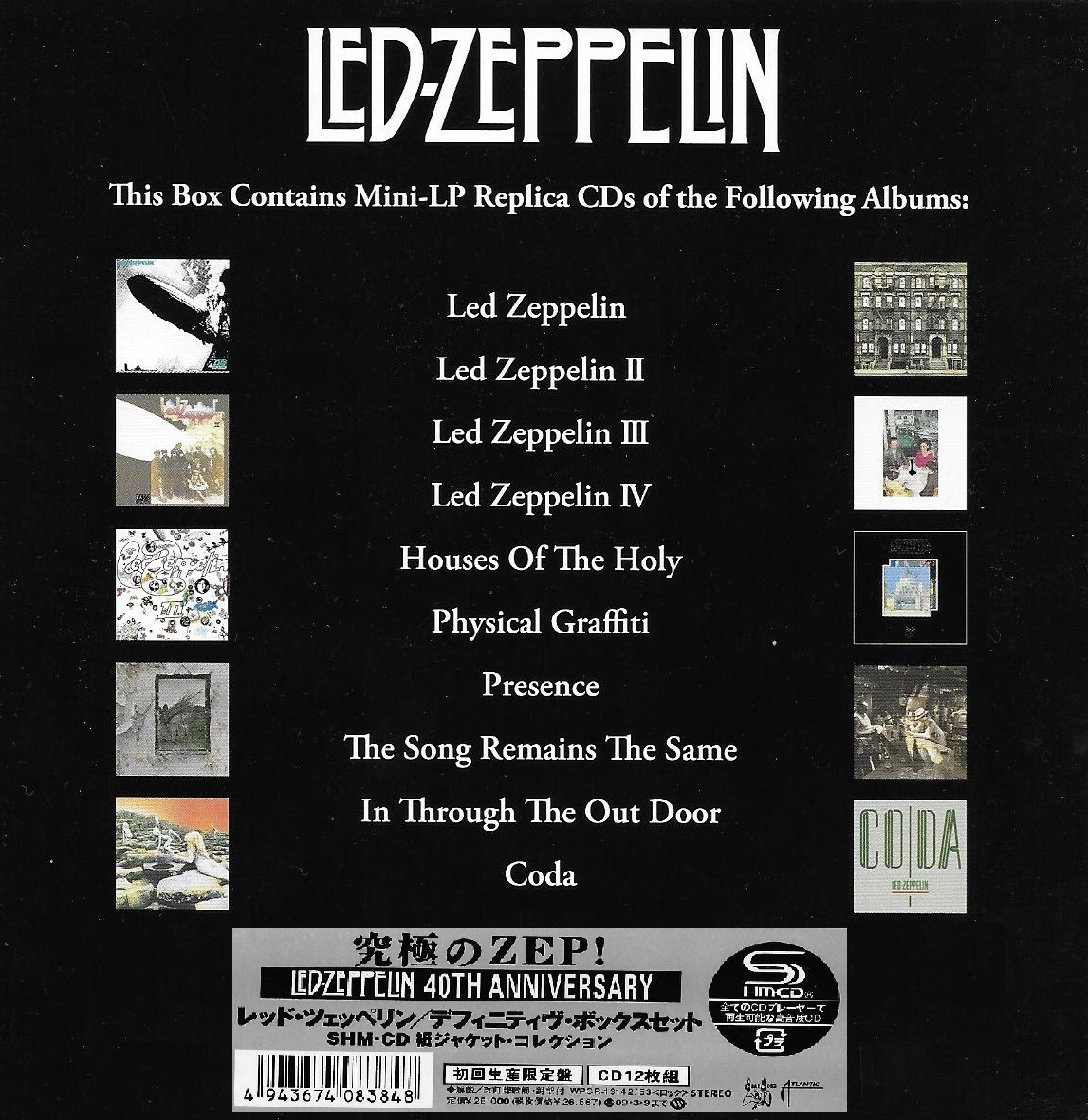 NoClass_Radio's tweet photo. 04 de noviembre de 2008. Se publica el Box Set de la banda Led Zeppelin por sus 40th Aniversario, llamado ''The Definitive Collection''. Es una coleccion de 12 discos. #LedZeppelin #TheDefinitiveCollection https://t.co/NnCUE9nwEM