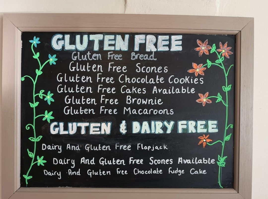A friend sent me this from a cafe in Lymington #glutenfree