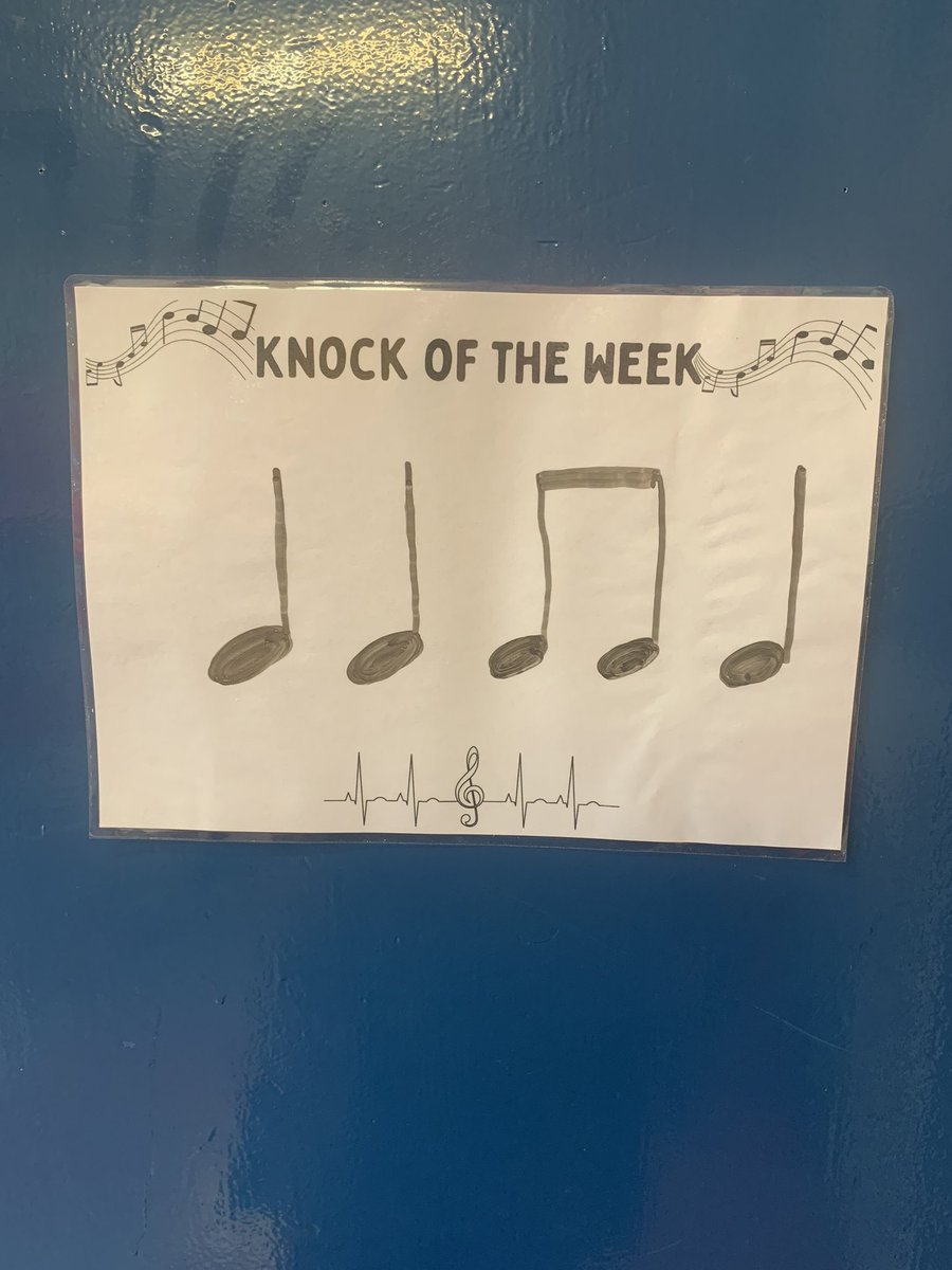 Encouraging students to practice their rhythms learned as part of their elements of music module! 🎶