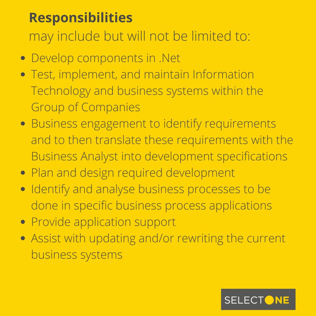 SelectONEza's tweet photo. #Vacancy #NowHiring #NetDeveloper #Hybrid
Full Stack .Net Developer

🟡To apply:
🌐 https://t.co/XFb5ZBy5ok 
📧 info@selectone.co.za
🟡 View #AllJobs &amp; #vacancies available on #SelectONE here: https://t.co/bc0N3W3JIa
#jobseekers #recruitment #recruitmentagency #recruitmentpartner https://t.co/ajXHGoapWD
