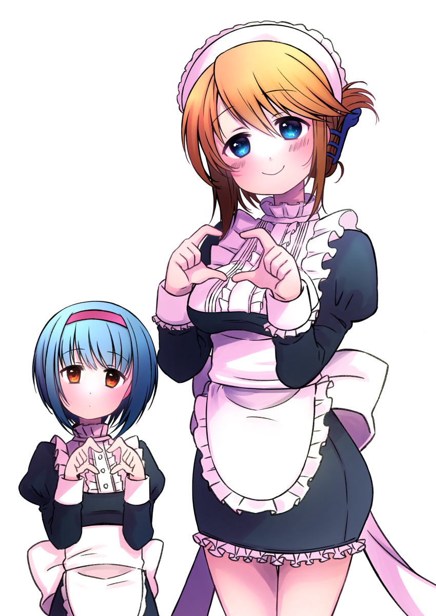 「【リクエスト】可愛いメイドさん #手でハート #小牧愛佳 #魅惑のふともも #西」|itsumiP𓇼𓆡𓆉 ⋆のイラスト