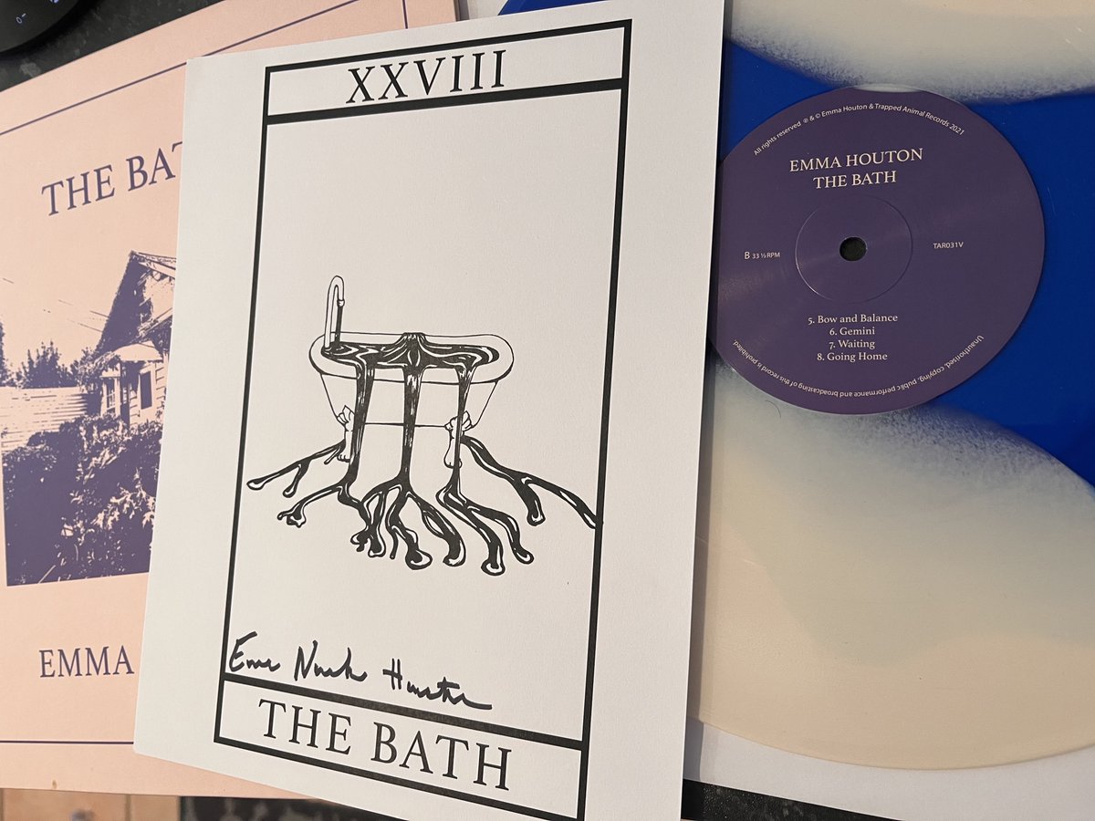 trappedanimal's tweet photo. Another discovery in the pandemic time-capsule! @EmmaHouton - The Bath - Signed Tarot Cards - only approx 30 copies of The Bath left now https://t.co/dpvNbChuc1 https://t.co/pKldC37ynZ