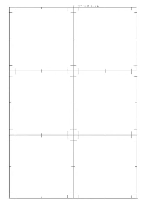 自作のテンプレ素材置いとくね。黒い方はビックリマンサイズの仕上がりイメージを見るもの。キャラ位置調整に使います。プリントの時は外してね。(そんなに精巧なテンプレではないです) 