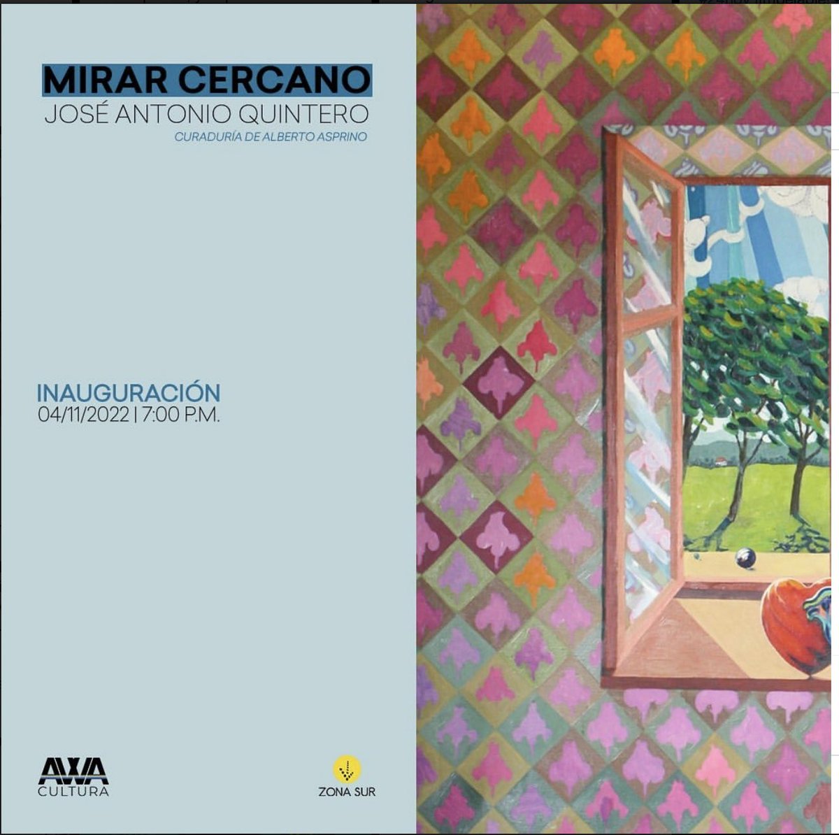 #Arte hoy viernes se inaugurará Mirar Cercano de José Antonio Quintero bajo la curaduría de Alberto Asprino, lo encontrarás en el Espacio Expositivo AWA <a href="/AWAcultura/">AWA Cultura</a> que está bajando por la calle La Paz, casa 34 en el Pueblo del Hatillo