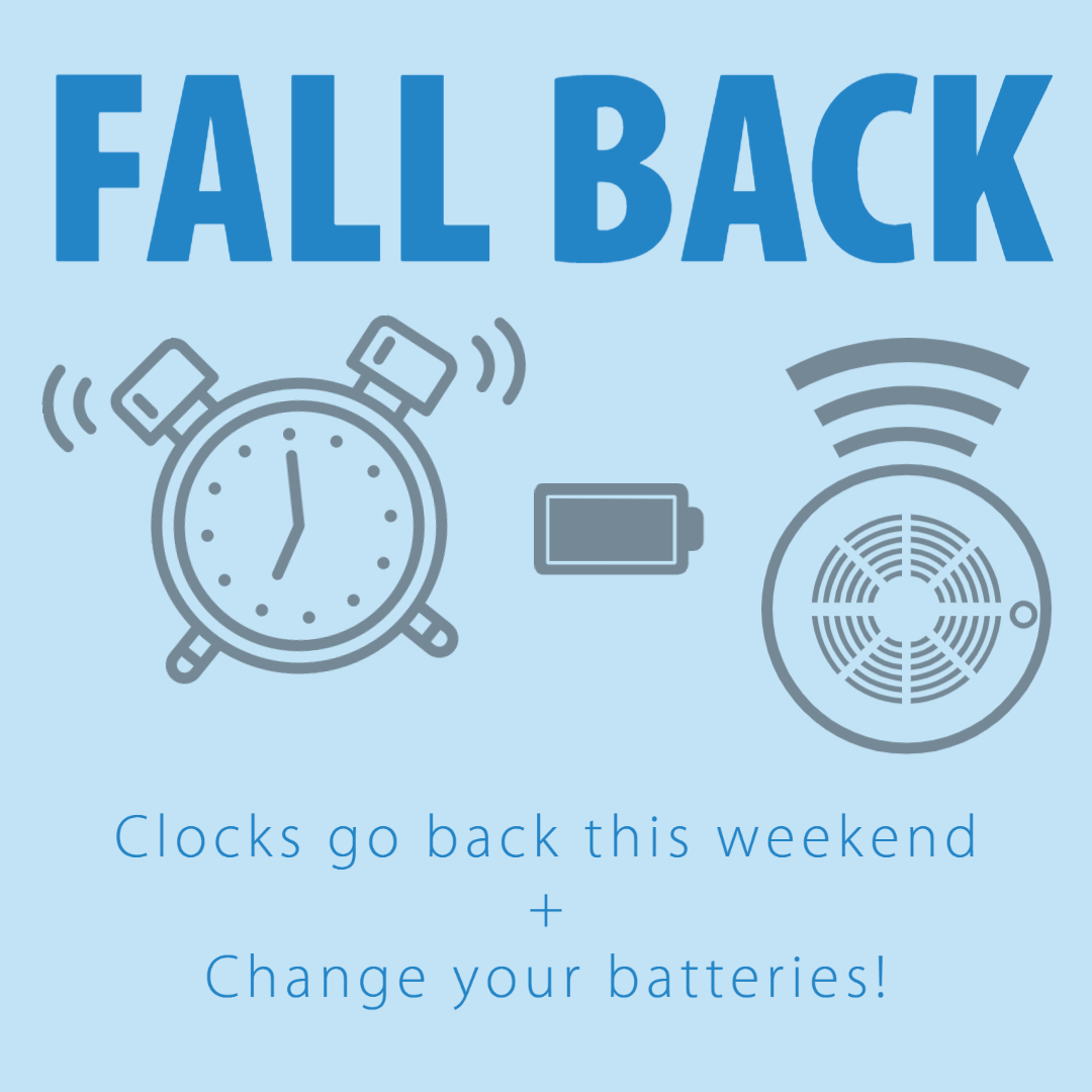 SudburyHydro's tweet photo. Clocks go back this weekend on Sunday, Nov 6 at 2 a.m. Also remember to test your CO detectors and smoke alarms AND swap out batteries for fresh ones if you need to. https://t.co/B1H4TNjEhP