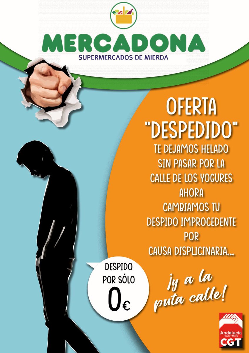 cgtdigitexcant's tweet photo. A las 14.00h Mientras las personas llenamos sus arcas ellos agreden a trabajadores, #nocomproenMercadona.#martinreadmision #cgtandaluciaceutaymelilla #jarn #lacarolina #Cgt https://t.co/PncMXOuHOt