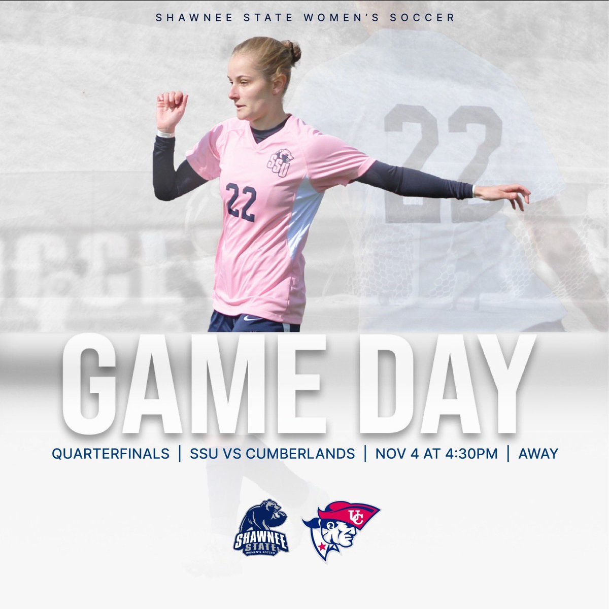 It’s game day! Today is the Quarterfinals of the MSC tournament. We travel to the University of the Cumberlands and kickoff at 4:30pm! #gobears 
livestream: cumberlandspatriots.com/watch/?Live=54…