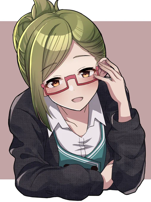 「私が眼鏡?え～…なんかあんまり…。そう?う～ん…千雪の言う事は信用できないからなぁ」#七草はづき 