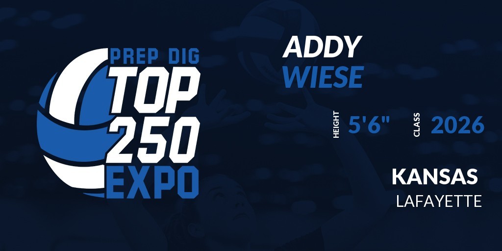 Prep Dig Kansas (@prepdigks) on Twitter photo Welcome Class of 2026 Addy Wiese (@A_wiese18) of Lafayette HS to the <a href="/PrepDigMO/">Prep Dig Missouri</a> <a href="/PrepDigKS/">Prep Dig Kansas</a> Top 250 Expo @ Dynasty Volleyball Academy.
🔥🏐 #PDTop250 🏐🔥
Register NOW! 👇 events.prepdig.com/e/601/register… Welcome Class of 2026 Addy Wiese (@A_wiese18) of Lafayette HS to the <a href="/PrepDigMO/">Prep Dig Missouri</a> <a href="/PrepDigKS/">Prep Dig Kansas</a> Top 250 Expo @ Dynasty Volleyball Academy.
🔥🏐 #PDTop250 🏐🔥
Register NOW! 👇 events.prepdig.com/e/601/register…