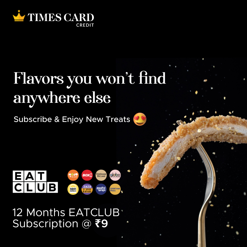 Eat something new every day with <a href="/Eatclub_/">EATCLUB</a> for Rs 9* only with HDFC Bank Times Card Credit. Subscribe &amp; enjoy!

*T&amp;C apply

#food #foodie #goodfood #goodpeople #scrumptious #delish #delicious #new #yummy #dinein #deals #offers #promotions #subscription #rewards