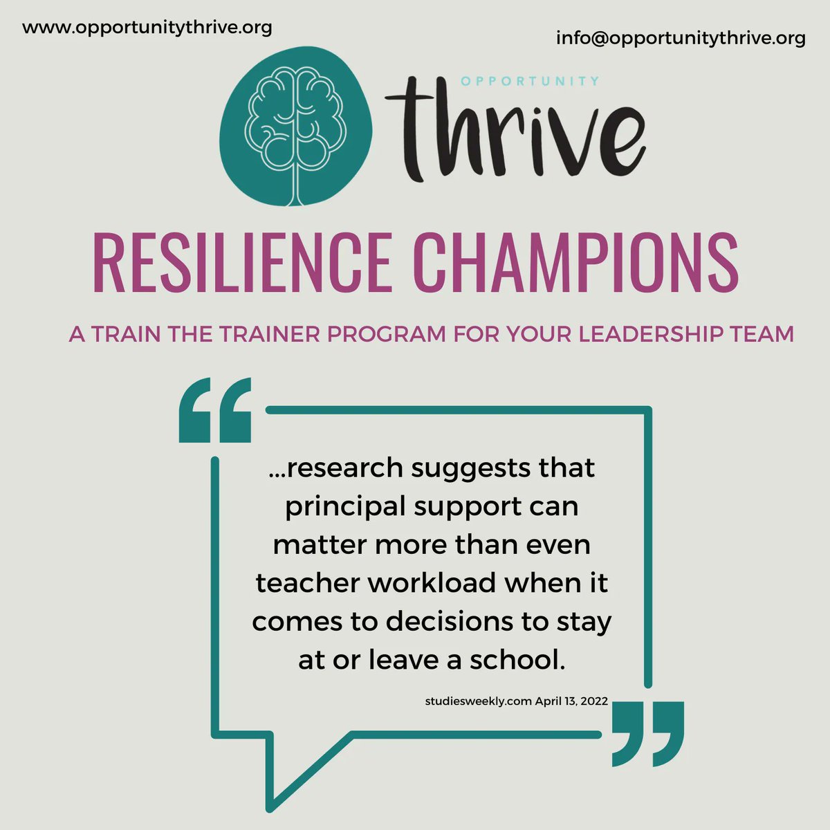 How can we help you?  Visit opportunitythrive.org or email info@opportunitythrive.org for more information!