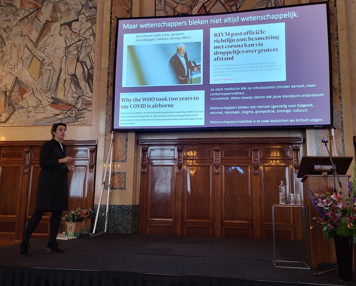 HeinRaat's tweet photo. 'Wetenschappers bleken niet altijd werenschappelijk' bij #COVID19 #Pandemie zegt @ryhertzberger in @rotterdam @GGD_RR https://t.co/uEBWhDOyHJ