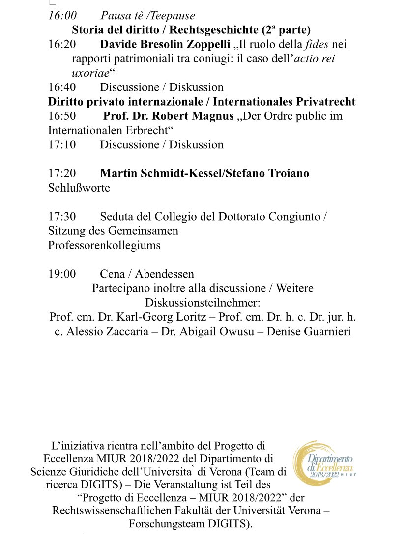 MSKBayreuth's tweet photo. Gleich beginnt der letzte Block unseres gemeinsamen Seminars #Verona - #Bayreuth. Heute nachmittag geht es u.a. um #M2MVertrag, #Selbständige, #deposito, #fides und #OrdrePublic.  Danach Administration im Collgio conjunto des #Doppelpromotionsprogramm|s
#SeminarNRNBT2022 https://t.co/kC4h72fOi9