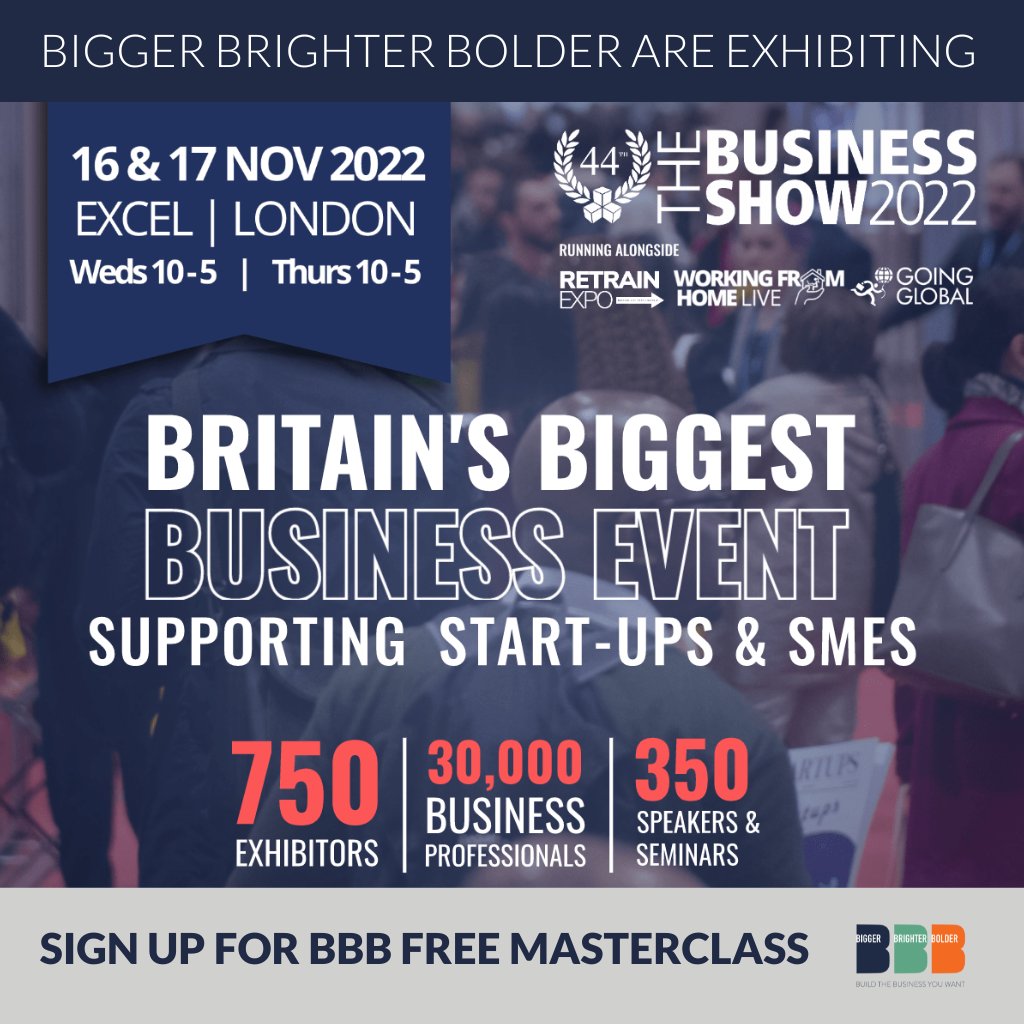 Very excited to be speaking and exhibiting at The Business Show 2022. 
 
We've got tons of value to offer small service based businesses. Tickets are free and you can book your Masterclass place here: lnkd.in/eaayScPG 
 
It would be fabulous to meet you in person!