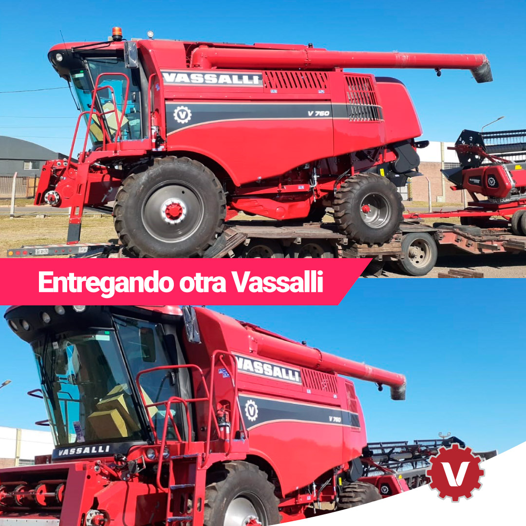 vassalli_ar's tweet photo. Seguimos enviando cada día más cosechadoras para el campo argentino 🚜 🌿🌽
En esta oportunidad otra Cosechadora V760 que se va.
¡Gracias Firmaq S.A. que lo hizo posible!
#Vassalli #NuestraCosechadora #Argentina #Entregando #ConTodo https://t.co/ez2ynPLd1d
