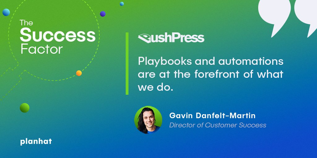 Planhat's tweet photo. In our new blog series, #thesuccessfactor, Courtney Larisey speaks to @pushpressapp Director of CS Gavin Danfelt about how his team became more efficient and proactive when overseeing a large number of fast-moving businesses.
Read their full story here β© https://t.co/y2ktpqyZSp https://t.co/Q9Y1n25vNL
