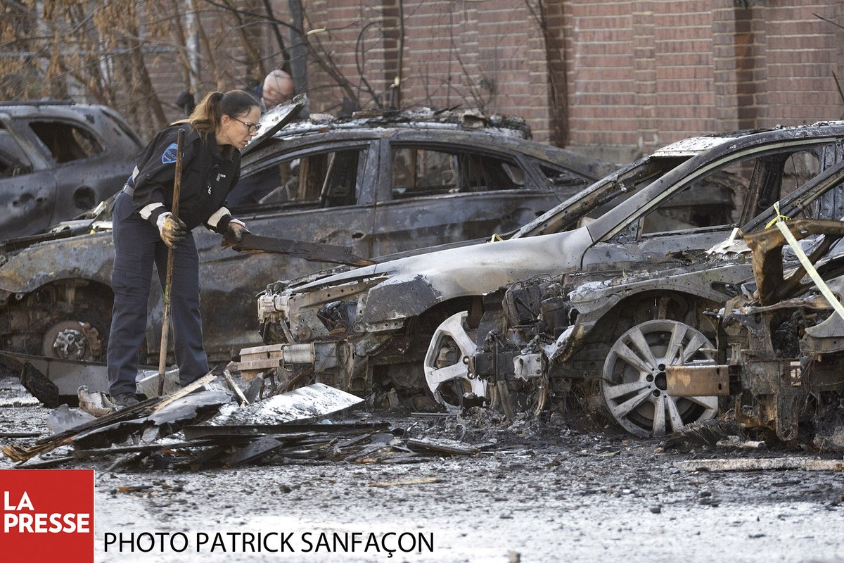 Encore une 10aine de véhicules incendiés à Lachine lapresse.ca/actualites/jus…