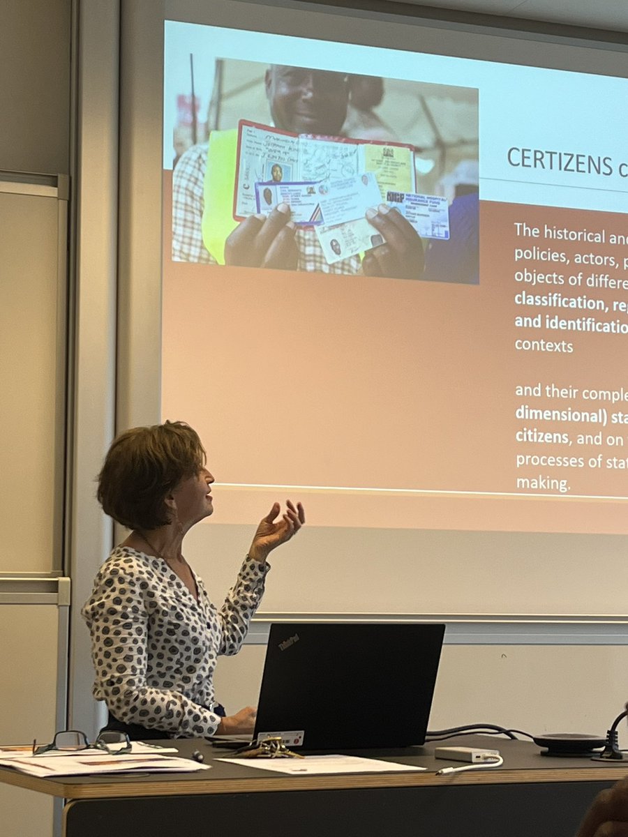 CERTIZENS (@certizensafrica) on Twitter photo The #Certizens Seminar began with an intro by <a href="/amandahammarzim/">Amanda Hammar</a> on the project and some of what it covers:
📄 Policies, actors and practices of #classification
⌨️ #Digitalization of #identity
🇬🇭🇺🇬 Country cases of #certifications systems and experiences The #Certizens Seminar began with an intro by <a href="/amandahammarzim/">Amanda Hammar</a> on the project and some of what it covers:
📄 Policies, actors and practices of #classification
⌨️ #Digitalization of #identity
🇬🇭🇺🇬 Country cases of #certifications systems and experiences