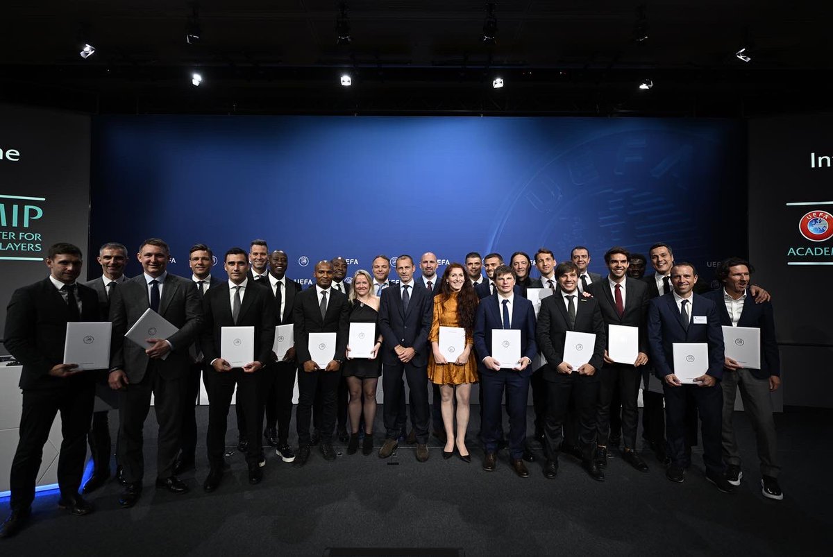 GaizkaMendieta6's tweet photo. Delighted to attend to graduation of @UEFA MIP3,Big Congratulations to everyone! π
Welcome to @MipAlumni, a great group of leaders that keeps growing, getting stronger & more ambitious with every new group ! π»π
Great to see so many friends!π#UEFAAcademy #UEFAMIP #MIPALUMNI https://t.co/M3QOVrTU6p