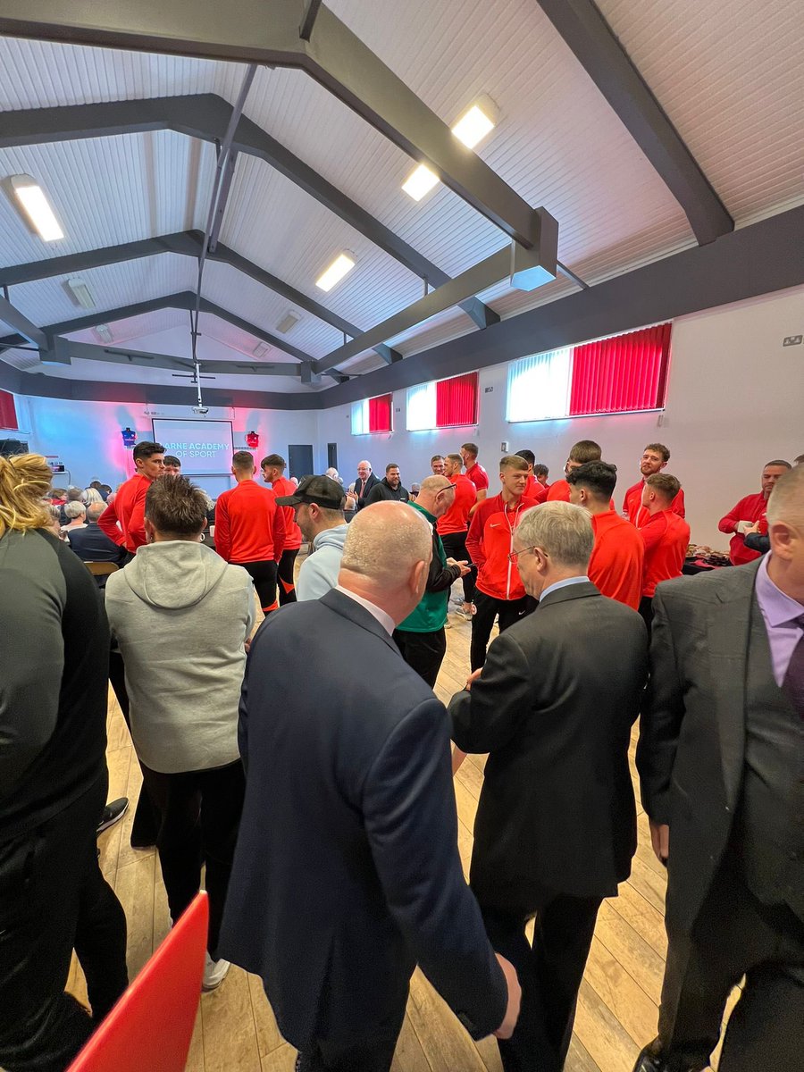 ClearerGroup's tweet photo. Soilèir’s Co-Chair @SitkiGelmen, @DAVIDHU92870388 with @AlexanderAiken at the opening of the new Larne Academy of Sport. The redevelopment is a success for @kennybpb & his @larnefc. This facility will provide a hub for the community, bringing international athletes to Larne town. https://t.co/371MxCNnw6