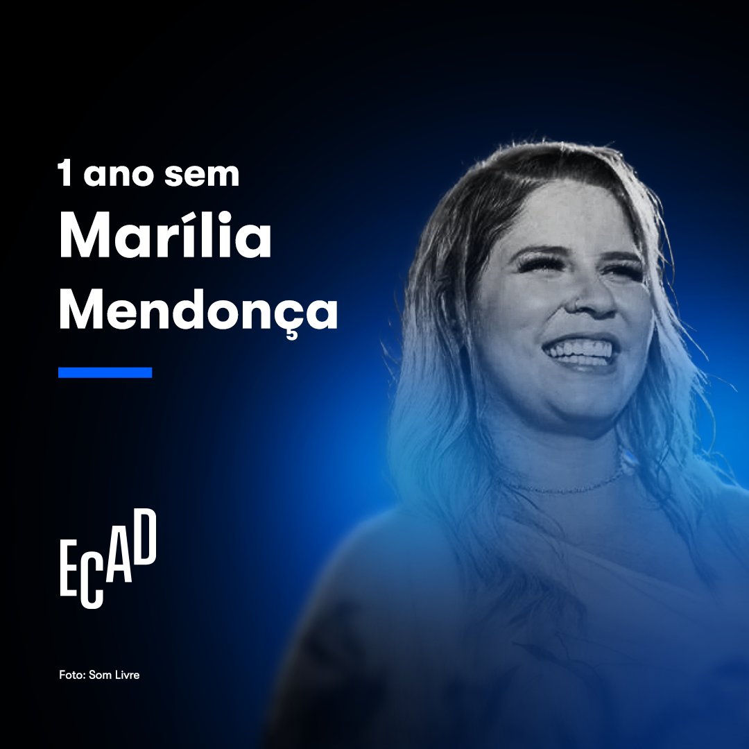 Há 1 ano, o Brasil perdia um dos ícones da música sertaneja. E em sua homenagem, o Ecad preparou um estudo do legado musical de <a href="/MariliaMReal/">marília mendonça</a>. 
Confira aqui: www4.ecad.org.br/noticias/um-an…

#MariliaMendonça