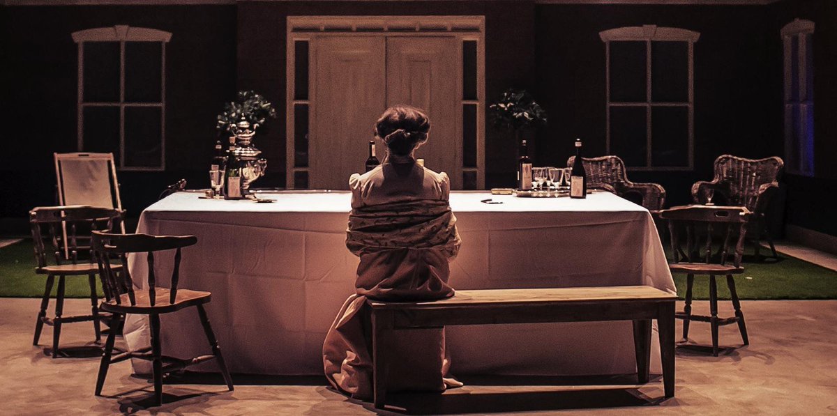 So happy to have caught the romping riot of insights called "Chekhov's First Play," at Irish Arts Center. The Dead Centre troupe practices deconstruction as demolition, using every explosive device in theater to uncover the prophetic soul in an untried genius's maiden effort.