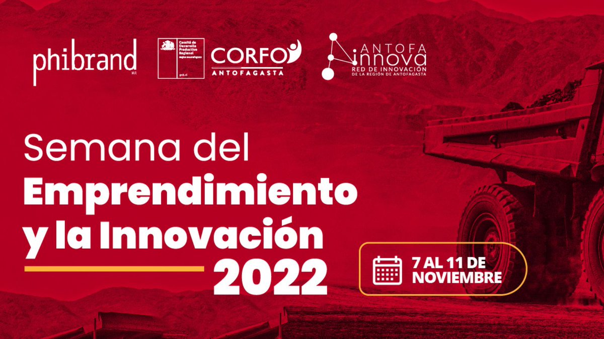 ¿Qué barreras enfrentan los proveedores industriales para innovar en Antofagasta?
1. Falta de financiamiento
2. Mercado dominado por empresas establecidas
3. Falta de tiempo
Este 7 de noviembre lo conversaremos en la Semana del Emprendimiento y la Innovación de <a href="/CorfoAntofa/">Comité Corfo Antofagasta</a>