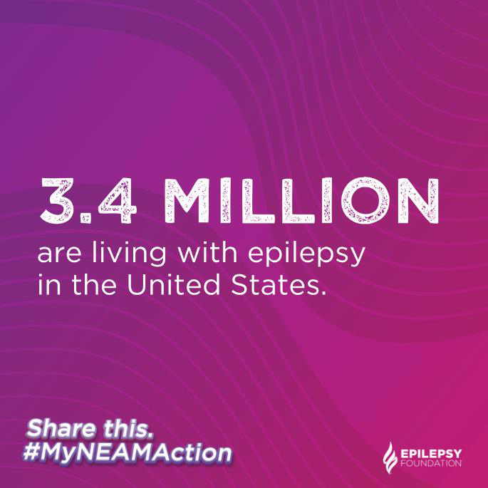 EFSouthIL's tweet photo. Did you know you can raise awareness by teaching people about epilesy and seizures? One NEAM action you can do is share facts with you family and friends on your SM channels. #MyNEAMAction, NEAM2022 https://t.co/MvemllumPN