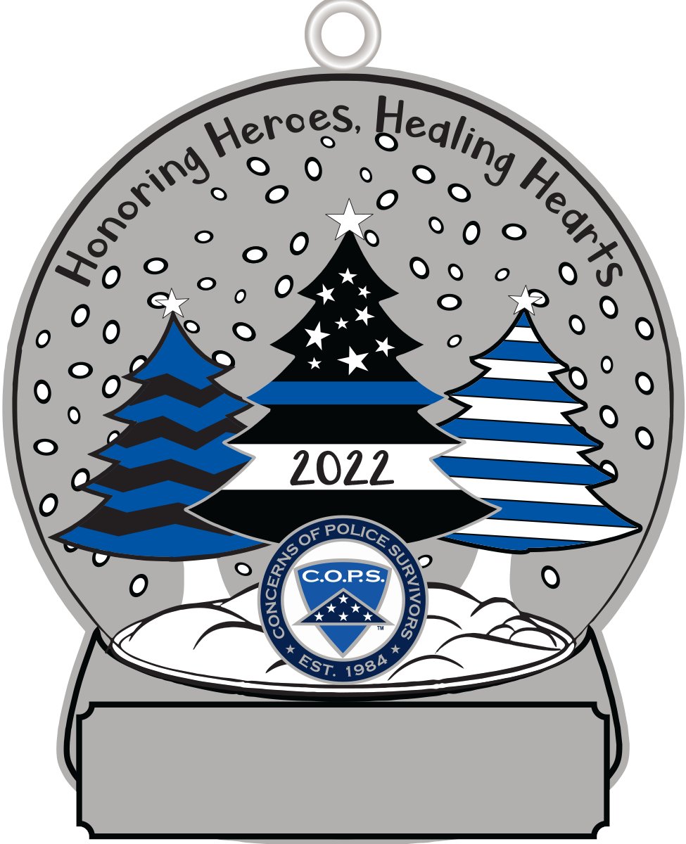 nationalcops's tweet photo. To help you honor your officer and cherish their memory, we present this year’s holiday ornament, based on a design submitted by Emma Moody, 15, surviving daughter of Richmond (CA) Police Officer Bradley Moody, EOW 10/7/2008. 
Order your ornament today: https://t.co/rlPponrbMj https://t.co/LIpiA3vPur
