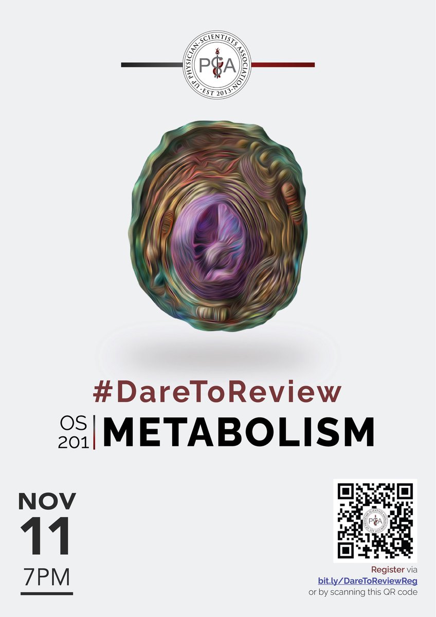 upcmpsa's tweet photo. Daunted by Metabolism? 😵💫
Learn the pearls to ace your exam by joining UP PSA’s #DareToReview: OS 201 Metab, on Nov. 11, 7:00 - 9:30 PM via Zoom.
Scan the QR code or register via https://t.co/jsTZbJLMsE
#UPPSA
#DareToReview
#DareToDiscover https://t.co/NJG1MCCJce
