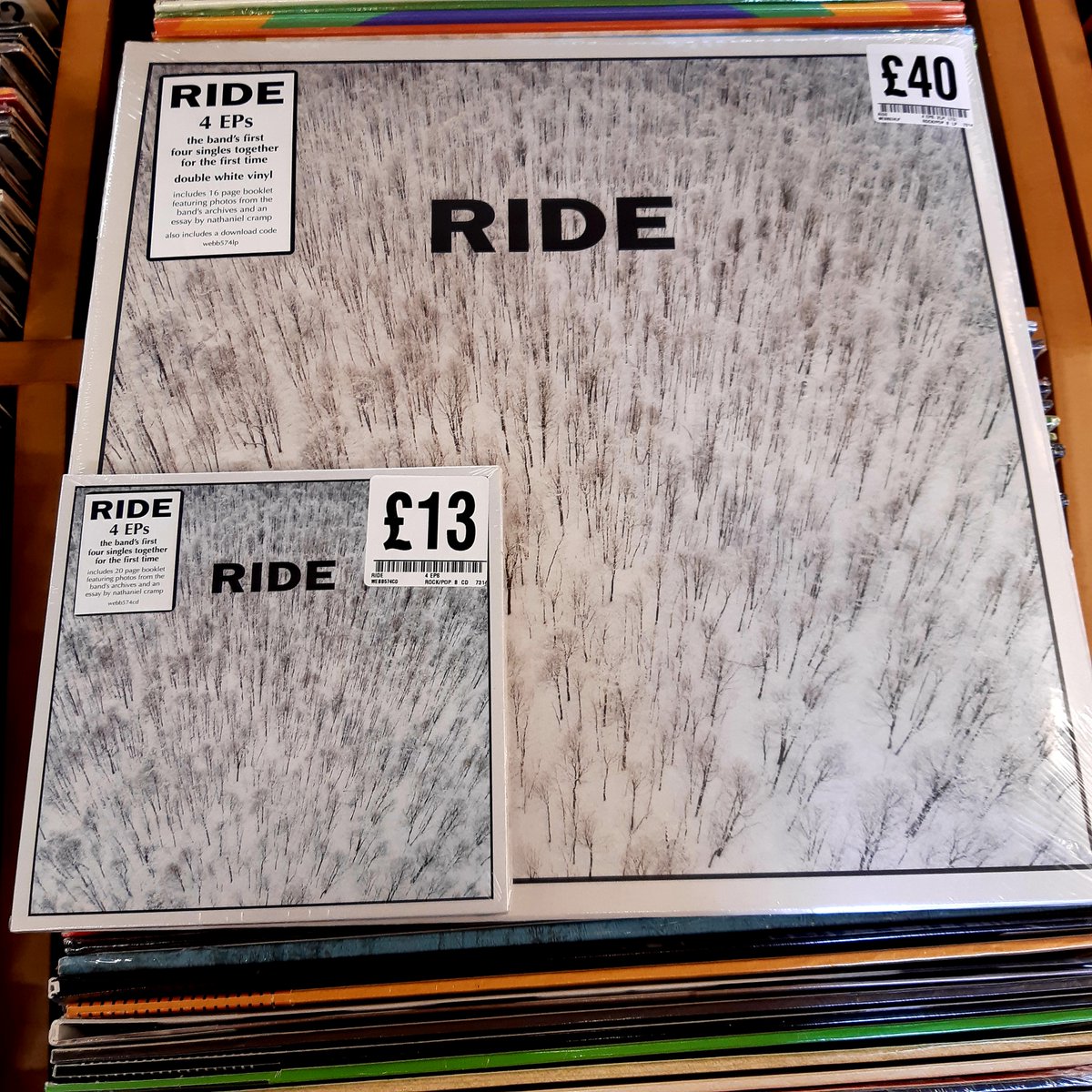 FOPPofficial's tweet photo. NEW MUSIC FRIDAY
These gorgeous @rideox4 reissues are out today!
• #Nowhere
• #4EPs
• #GoingBlankAgain
#gettofopp #ride #vinyl #records https://t.co/4ybuz7wXQy