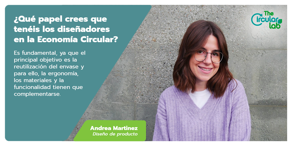 TheCircularLab's tweet image. Andrea forma parte de #CircularTalentLab como diseñadora de producto, y conoce perfectamente la importancia del papel del diseño en la #EconomíaCircular