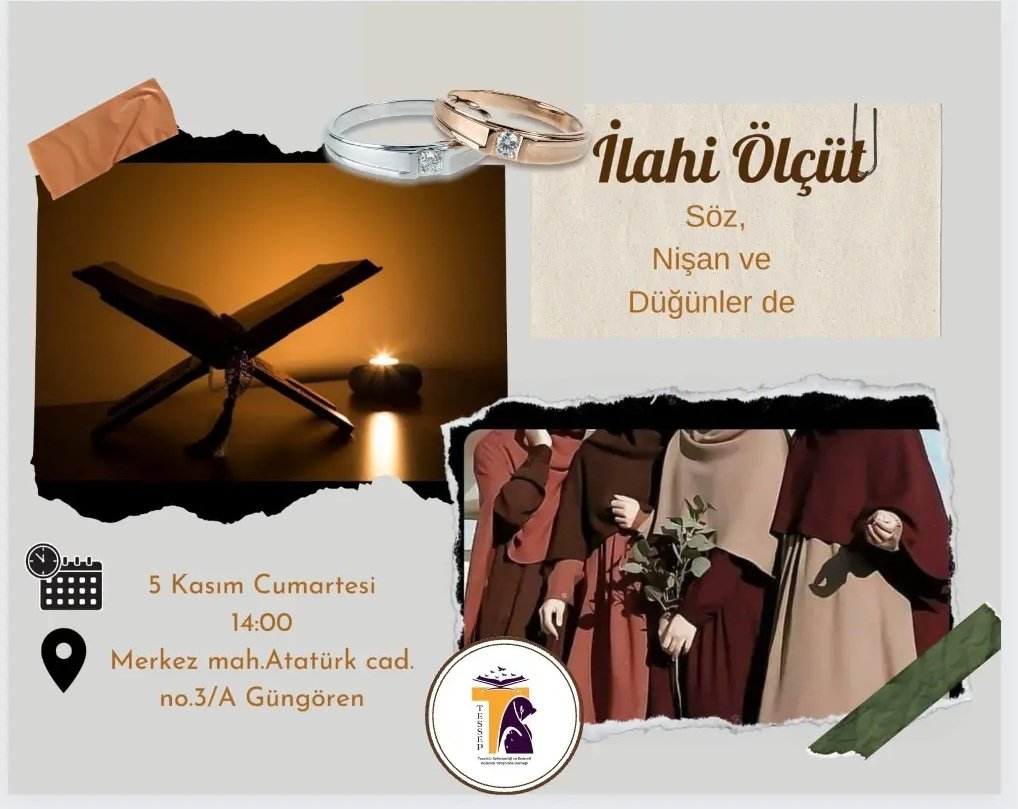 TessepOrg's tweet photo. Tessep📍#Bursa Tmsl'den 'Toplumun İhya v İnşasında #Kadın'ın Rolü',#Gaziantep Tmsl'den,'Meryem Olmanın Adı: #Tesettür',#İstanbul Tmsl'den, '#SözNişanDüğünler'de İlahi Ölçüt" konulu programlar..
#Manevimotivasyon garantili programlarımıza hanımefendileri, genç kızları bekliyoruz👇 https://t.co/n4bp4gxslT
