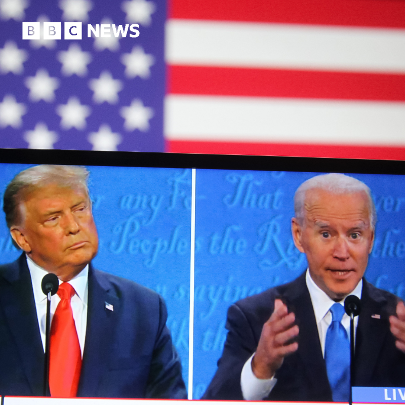 BBCWorld's tweet photo. With Donald Trump hinting at another run for US president, could he go up against Joe Biden once again?