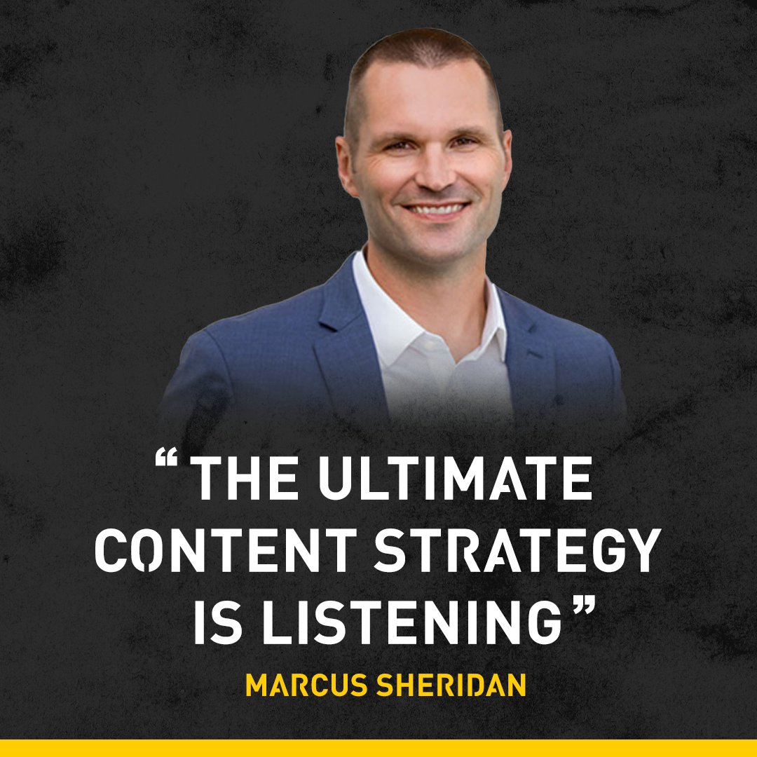 The biggest underrated marketing skill👇🏼

LISTENING

Be curious about your audiences desires and have the empathy to understand how people feel!

#marketingstills #marcussheridan #contentstrategy