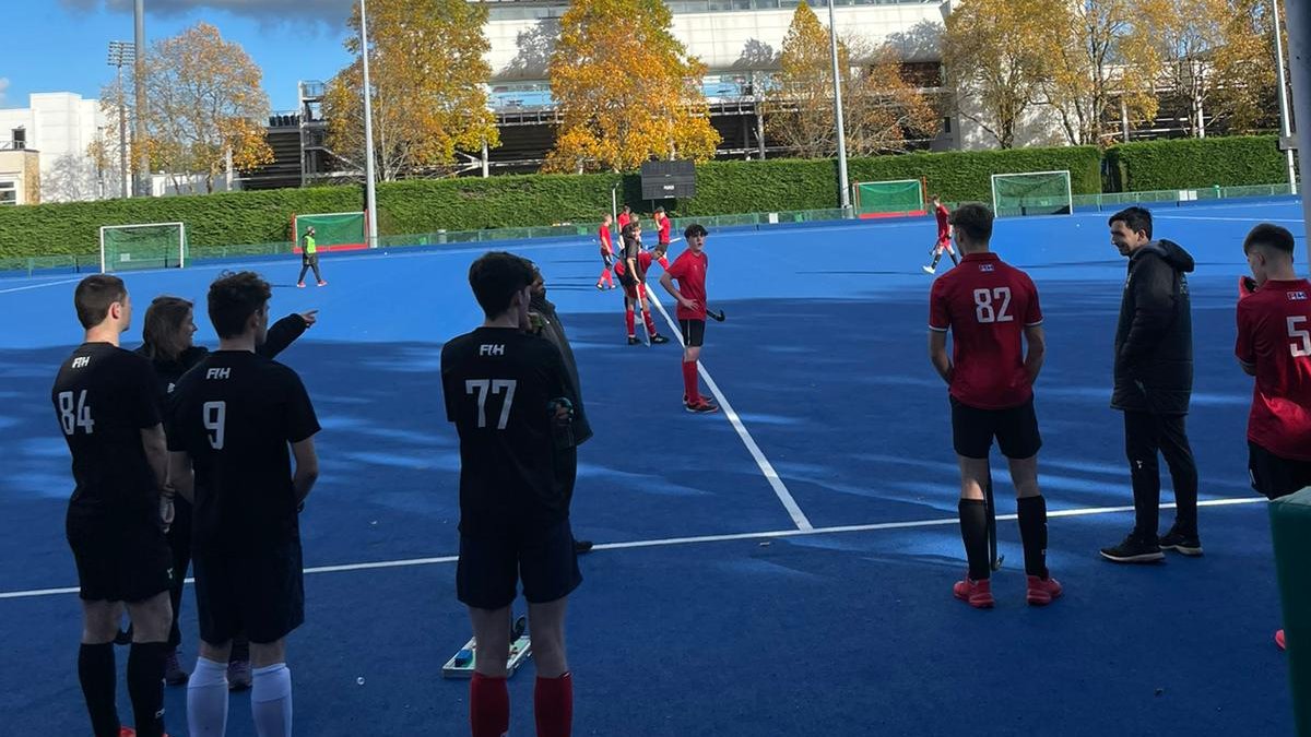 HockeyWales's tweet photo. The sun was shining for the last day of our half-term Regional Performance Centre camp yesterday ☀️

This was the first time we've bought all our different RPCs together to give young players across Wales the experience of playing against &amp; with each other 🏑 https://t.co/aH7MGmUVXC