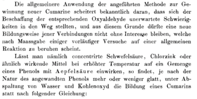 I love these old papers, their language is so much more engaging and fun to read.
From Hans Pechmann, 1884
 doi.org/10.1002/cber.1…