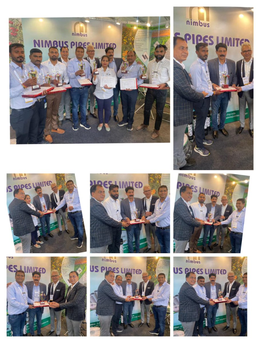 NimbusPipesLtd's tweet photo. Recognition of Haryana team for thier efforts in making accessible Nimbus micro irrigation products and services to farmers of the state. #CIIAGROTECH2022 #MICADA #@ArvindKPathak16 @PravinLath @SushilK83 @pradip_padhye @ciiagrotech @AmolMankar77 https://t.co/O6YLWhMYeI