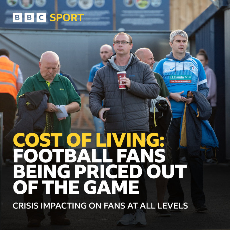 bbccumbriasport's tweet photo. It’s already having an impact on fans ⤵️