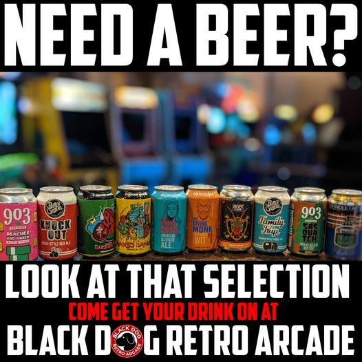 BDRetroArcade's tweet photo. NEED A BEER? Why not try something from our craft beer selection!
And while your here, play some games! It's $10 Game Keys all day, every day!
#blackdogretroarcade #dfw #dfwarcade #dfwgamer #dfwgeek #dfwnerd #dfwcosplay #dfwindiedev #dfwrestaurant #dfwfoodie #dfwcoupon #arcade https://t.co/LhZw1OaKlP