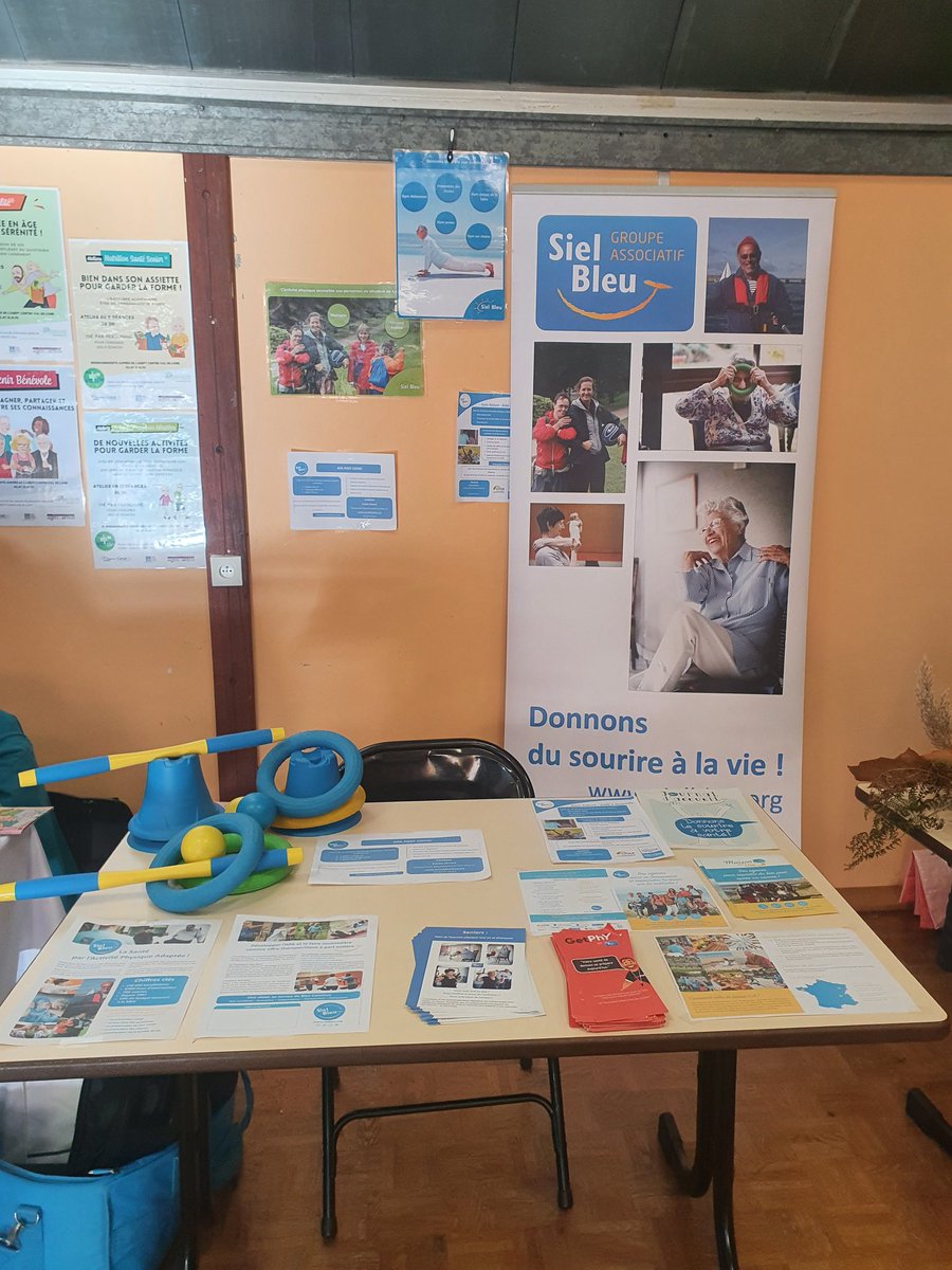 Siel Bleu 41 est présent au Forum de Courmemin 🤸🏋‍♀️

#Apa #seniors #prevention #aidants #sourire