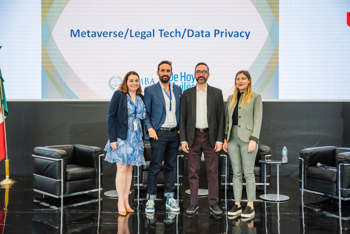 Dehoyosyaviles's tweet photo. Conferencia anual de @USMexicoBarAssc en Monterrey. Ivonne Aguilera socia de nuestra firma coordinó panel sobre #Metaverso https://t.co/xrCBqeeLL5