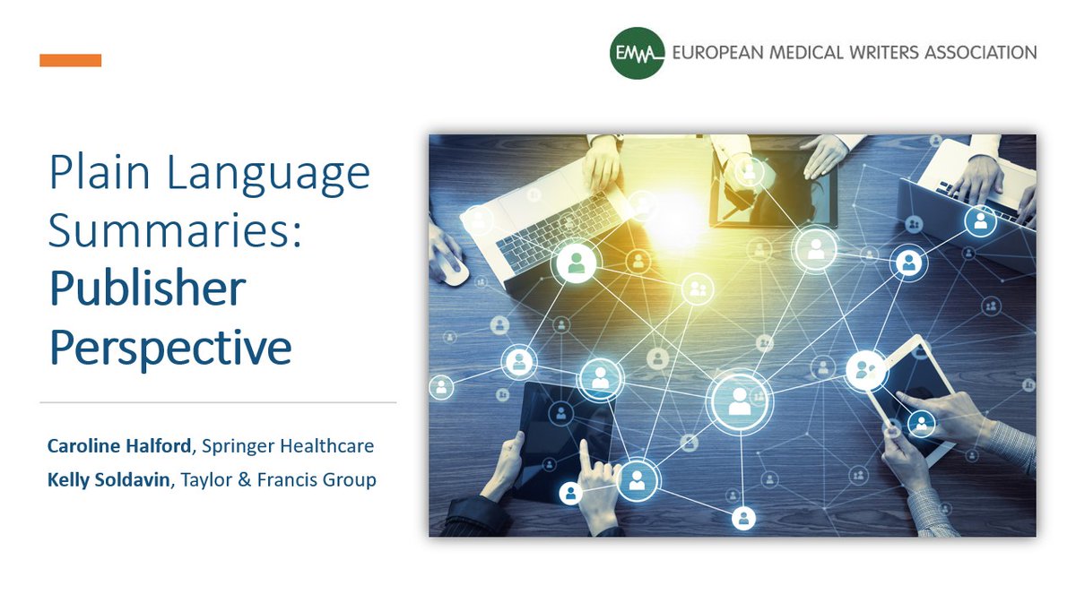 KASoldavin's tweet photo. Such a pleasure to join the @Official_EMWA 54th Conference symposium on #PlainLanguageSummaries and present the publisher perspective with my colleague @carolinehalford #PLS #EMWA #EMWA54 #medicalwriters #medicalwriting https://t.co/z9DX8WByCr