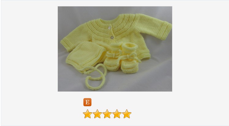 Baby Sweater Set - Etsy #handknit #handmade #yellowbabyset #babysweaterset #kingstonalpacaknits #knittingtwitter 
etsy.com/KingstonAlpaca…