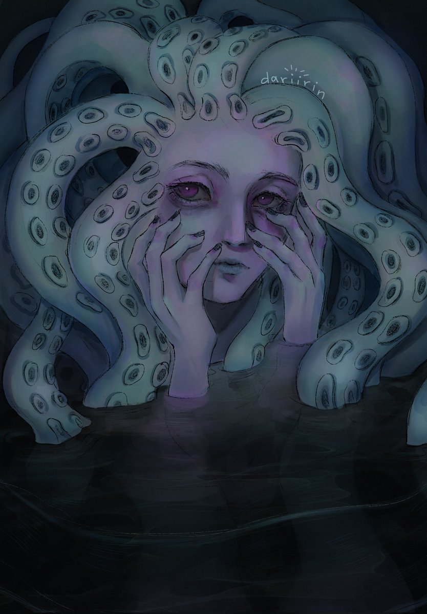 darriirin's tweet photo. Cthulhu
 #artist #ArtistOnTwitter #artwork #art #fanart #FanArtFriday #cthulhu #CallOfCthulhu #DigitalArtist #digitaldrawing #digitalart #creepy #anime #animefanart https://t.co/TAg4paBGl6