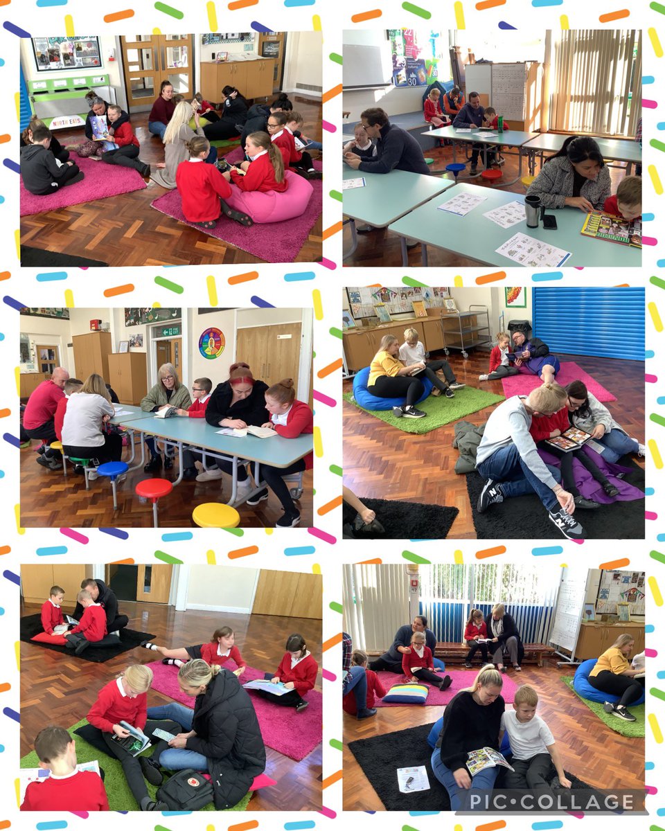 TudhoeColliery's tweet photo. Year 4 had a great reading together this morning! 📚🤩#TCPlovesreading https://t.co/WpwHLG3ePd