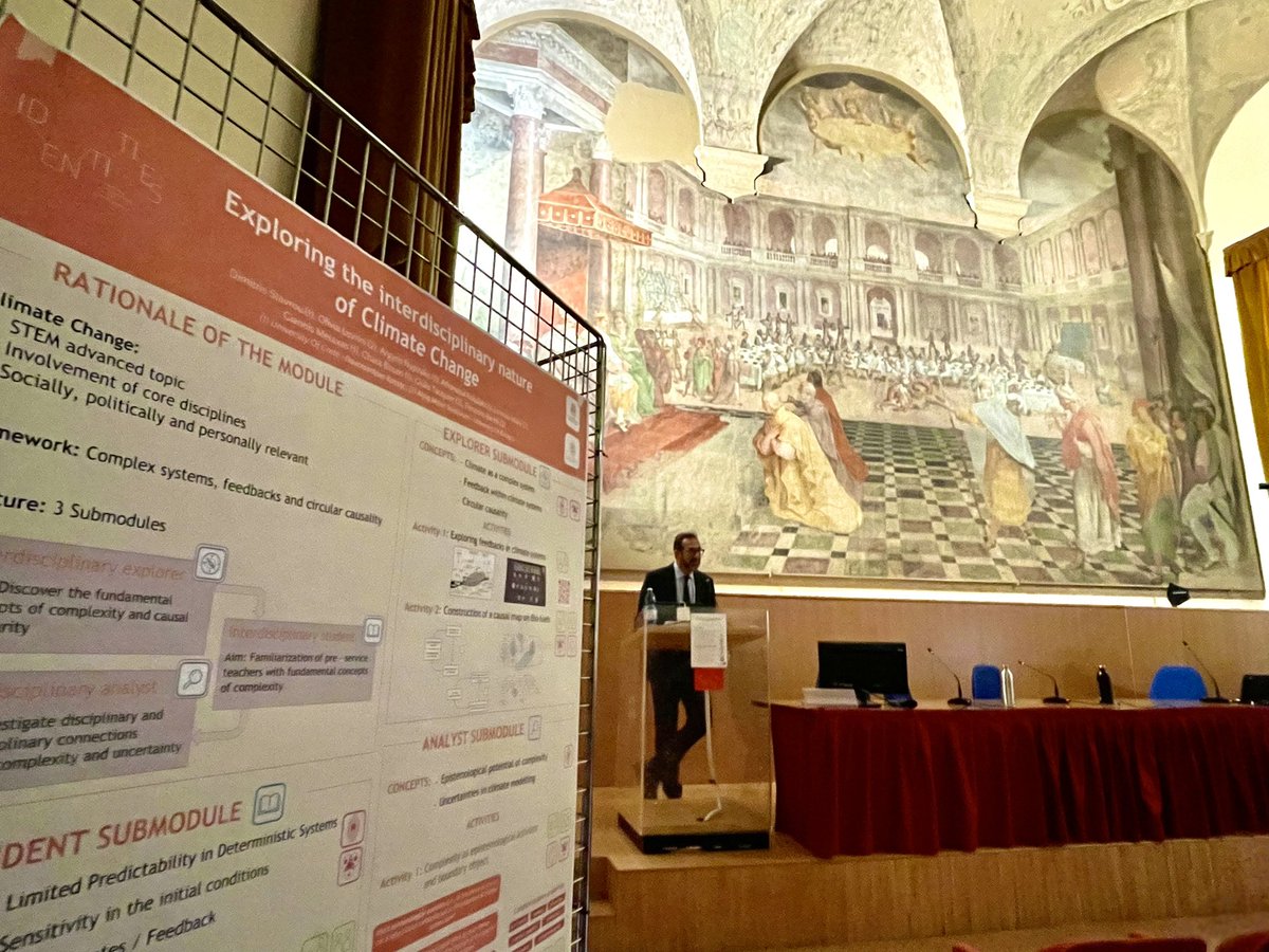 The head of the Department of Physics and Astronomy of <a href="/Unibo/">Università di Bologna</a> welcoming the participants in the afternoon session