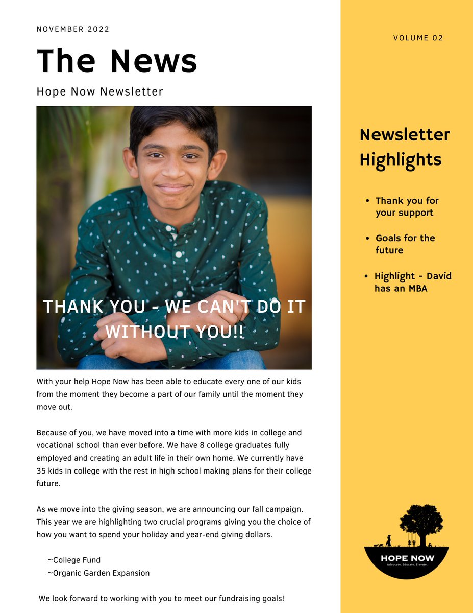 HopeNowAsia's tweet photo. Our November newsletter has arrived. Check it out here! https://t.co/8TF6Ikrjfk
#hopenow #november #newsletter https://t.co/Xu5cNYahF8