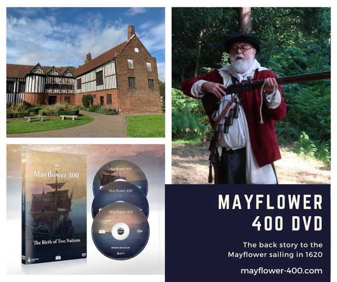 Mayflower 400 documentary - back story of the 1620 sailing.  We filmed in a variety of UK locations, see website for more details
mayflower-400.com
#mayflower400   #mayflowerdescendant #mayflowerstory #history #americanancestors 
<a href="/GainsOldHall/">Gainsboro' Old Hall</a> <a href="/_LittleWoodies/">Little Woodham Living History Village</a>