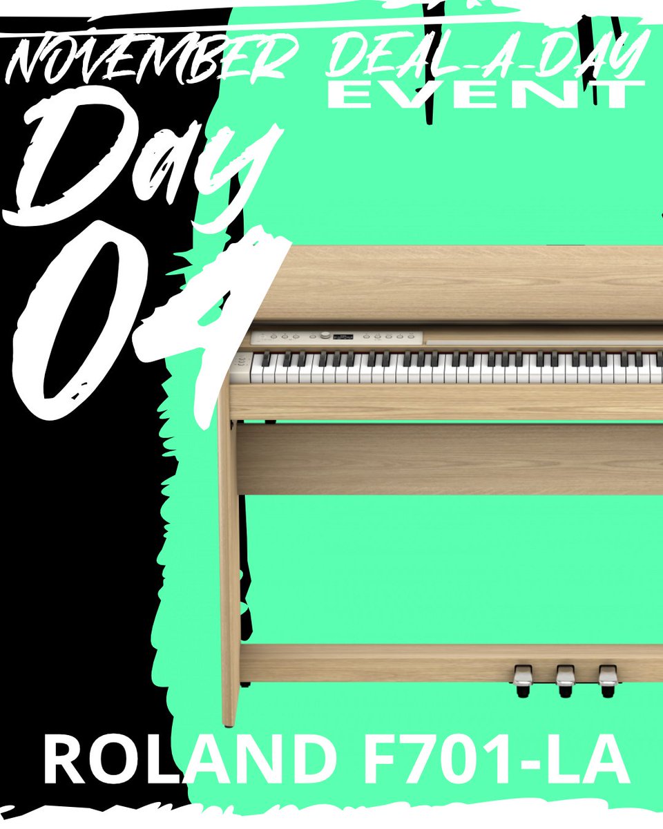 November Deal-A-Day - Day 4

A Roland F701-LA - Get it for $2,149.95.

1. hit the link in the bio
2. hit the banner on our website
3. buy your piano

#musicdealscanada #piano #pianoplayer #digitalpiano #independentmusic #musicislife
